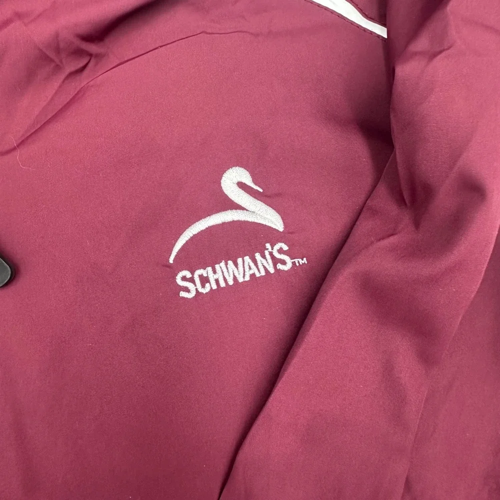 Mens Sport‎ Tek Pullover Jacket XL Burgundy Schwan's Windbreaker Lightweight
